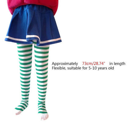 77HD Halloween Cosplay Children Stripe Pantyhose Stockings Baby Boys Girls Christmas Tights Kids Masquerade Party Costumes