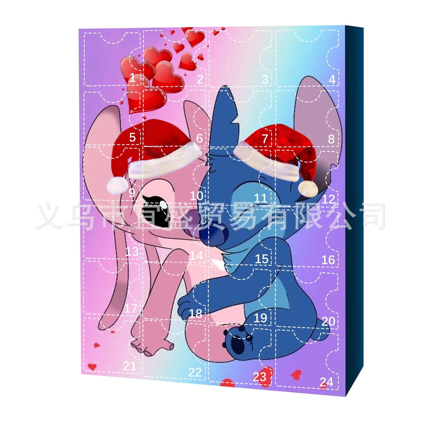 New Style 24pcs Stitch Advent Calendar for Kids Minnie Surprise Toys for Children 2024 Christmas Gifts