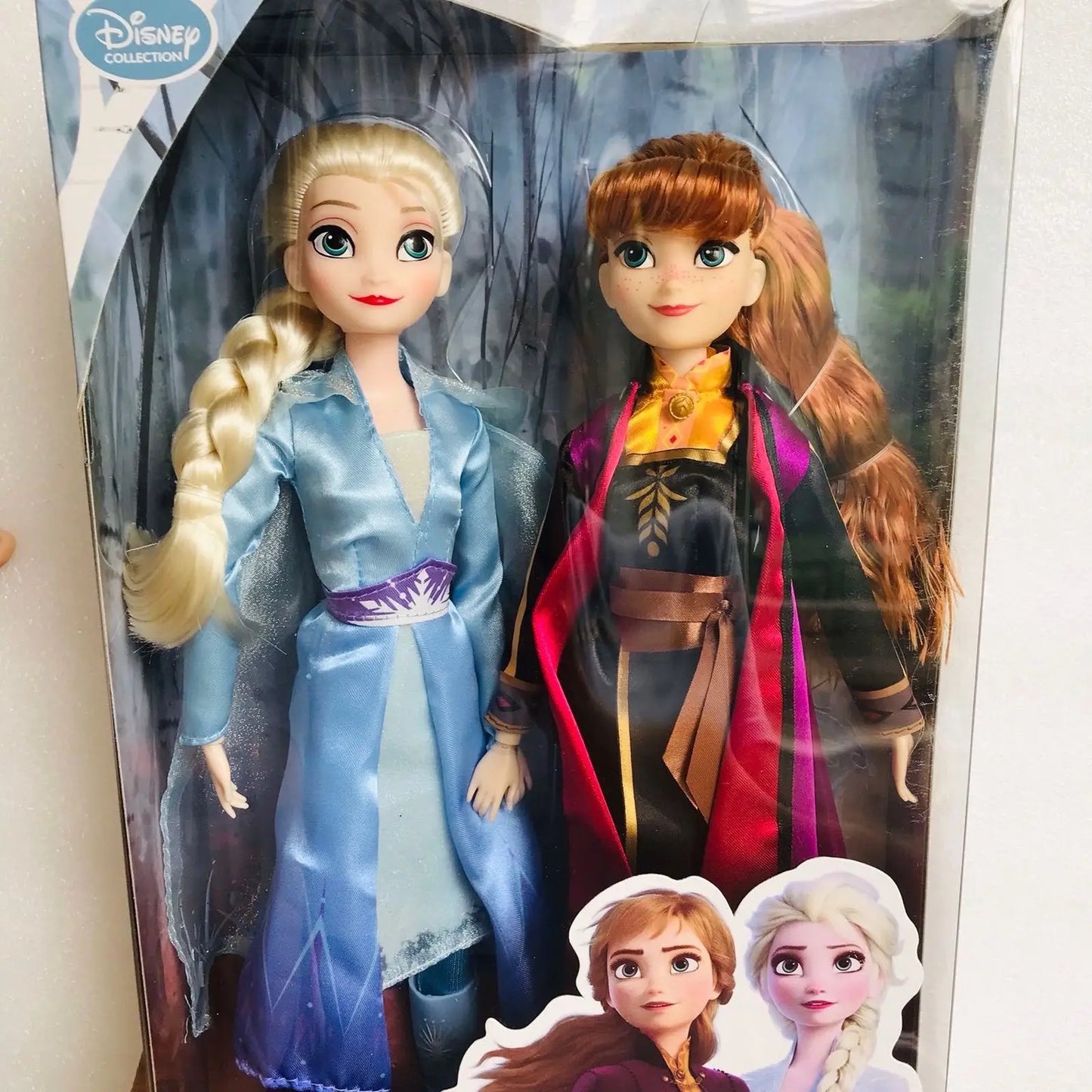 Original Disney Frozen 2 Elsa Anna Figure Princess Doll Toys Snow Queen Children Girls Clothes For Dolls Children Christmas Gift