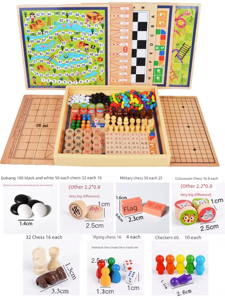 Early Education Puzzle Multi-Functional Elementary School Toy Aeroplane Chess