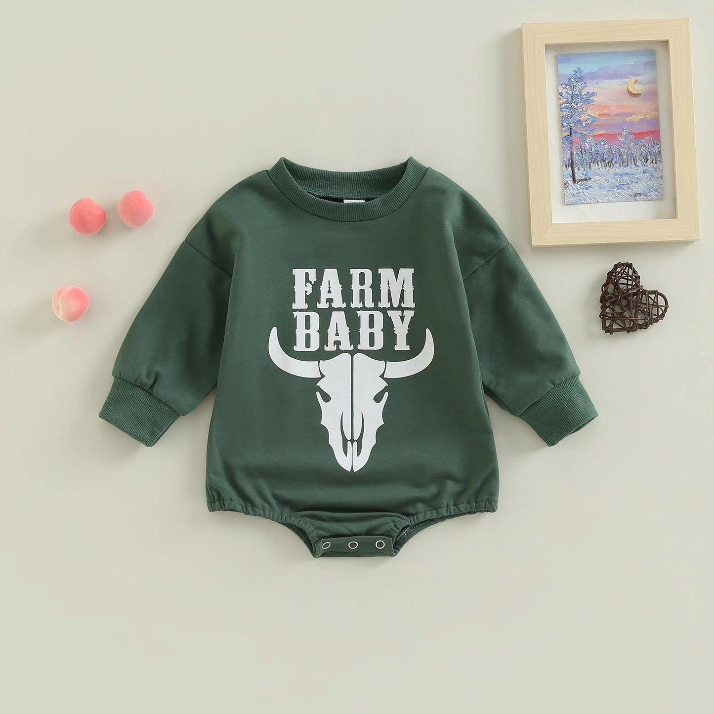 Citgeett Spring Autumn Infant Baby Boys Girls Jumpsuit Letter Print Long Sleeve Bodysuit Fall Clothes