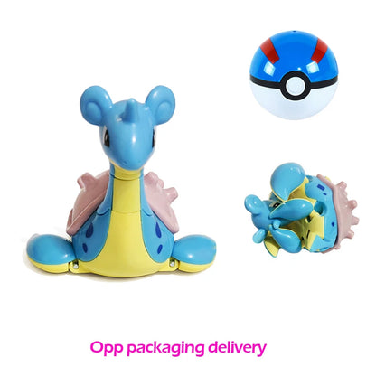 18 style Pokemon Figures Toys elf Monsters Ball Model Pikachu Gengar Pokeball Dragonite Snorlax Pokeball Action Figures gift