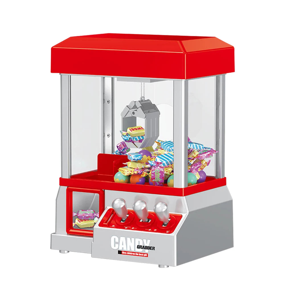 Plastic Electronic Claw Machine Coin Operated Candy Grabber Machine Party Supplies Battery Powered Entertainment for Kids Adults