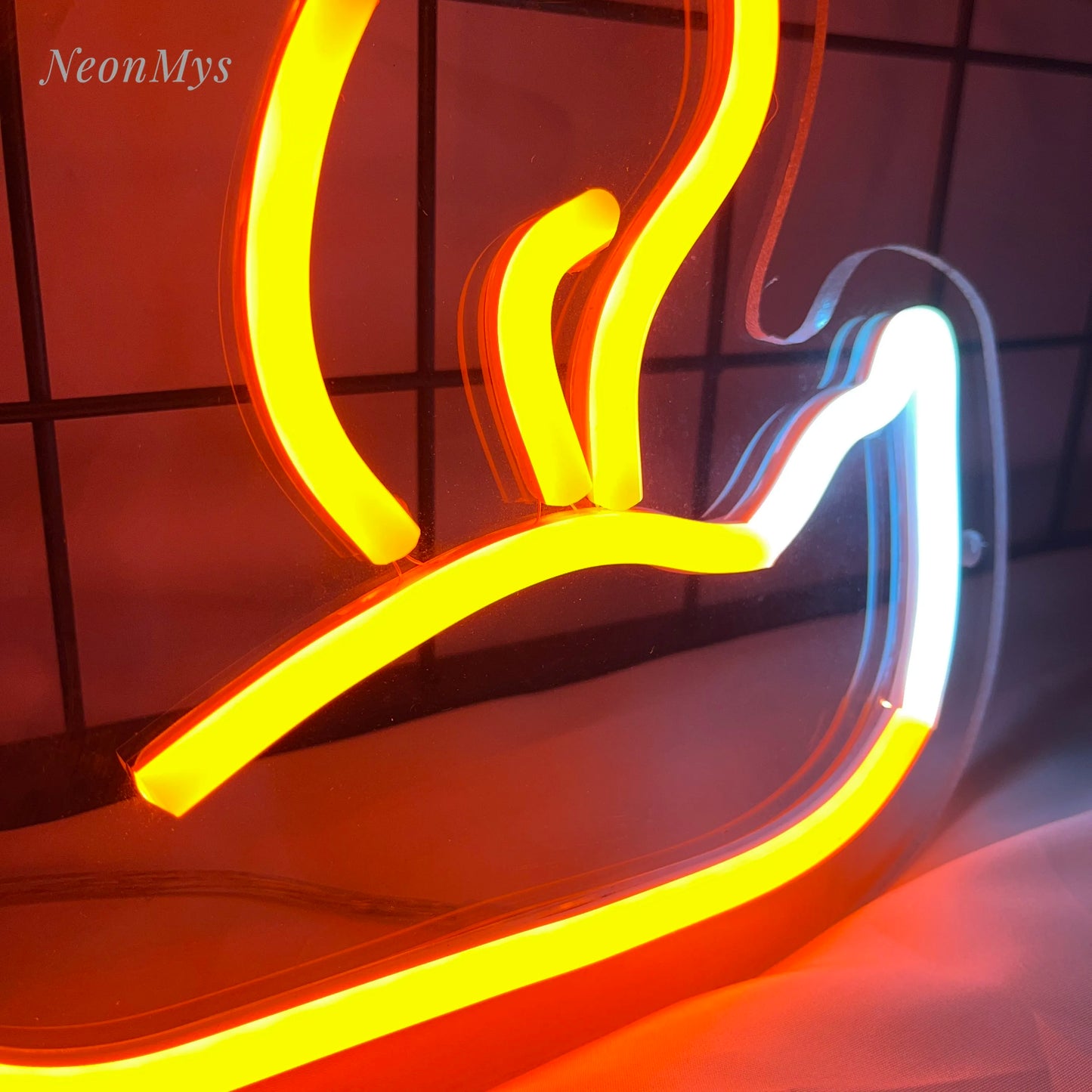 Fox Neon Signs Bar Club Gaming Room Art Wall Decoration Bedroom Christmas Party Decor for Teen Lamp Night Light Animal LED Lamps