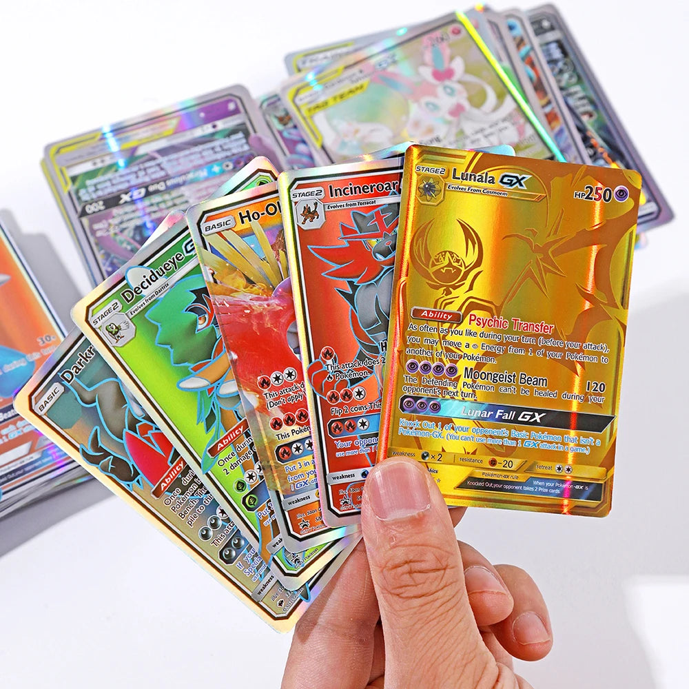 20Pcs English Pokemon Cards GX Tag Team Vmax EX Mega Shining Game Battle Carte Trading Collection Cards Toys Children Gift