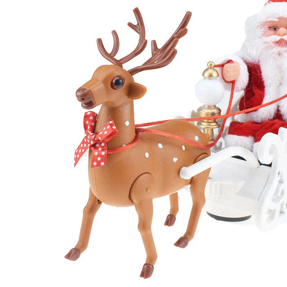 Dancing Singing Santa Claus Doll Toy Electric Toy With Music Standing Electric Santa Claus With Saxophone Music