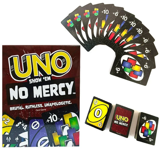 ONE FLIP! Board Games UNO Card Game uno No mercy Super Mario Christmas Card Table Game Playing for Adults Kid Birthday Gift Toy