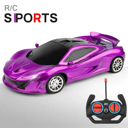 1:18 4ch RC car wireless high speed drift racing 2.4g remote control cars kids electric toy LED light vehicle model for children