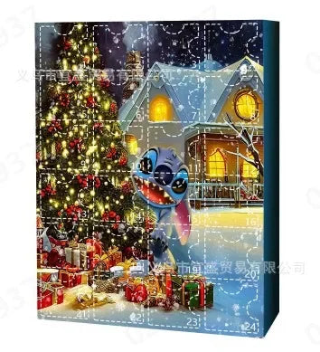 New Style 24pcs Stitch Advent Calendar for Kids Minnie Surprise Toys for Children 2024 Christmas Gifts