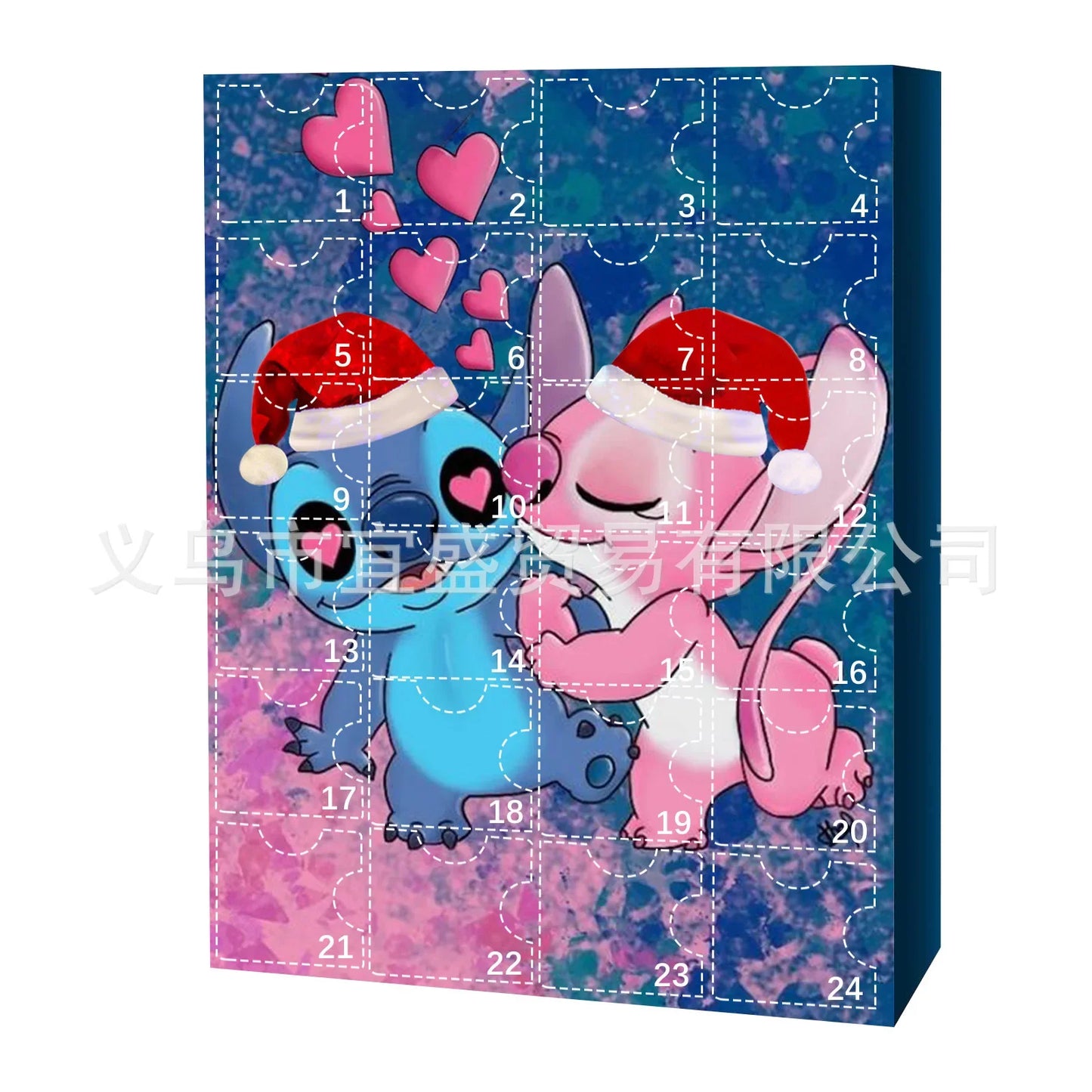 New Style 24pcs Stitch Advent Calendar for Kids Minnie Surprise Toys for Children 2024 Christmas Gifts