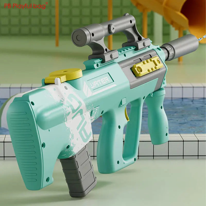 AUG P90 Electric Water Gun High Speed Full Auto New Summer Entertainment Water Blaster Adult Kids Toy Swimming Pool Party AC136