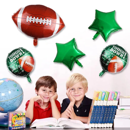 Rugby Themed American Football Disposable Tableware Supplies Sports Birthday Party Male Single Party Baby Shower Ceremony Decor