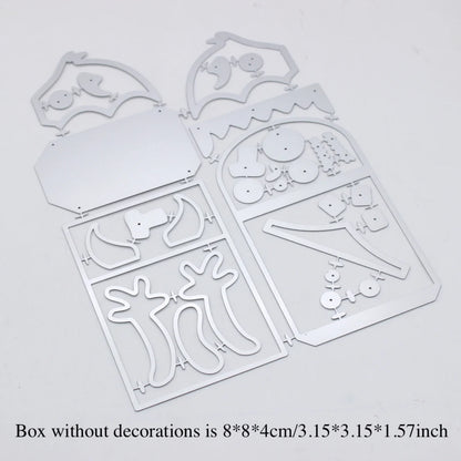 KSCRAFT Halloween Treat Box Metal Cutting Dies Stencils for DIY Scrapbooking Decorative Embossing DIY Paper Cards