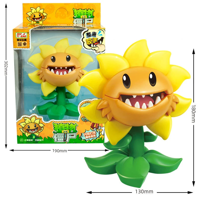 Plants vs Zombies 2 Tricky Toys Primal Sunflower Genuine Licensed Model Parent-child Interactive Toy Friends Party Game Kid Gift