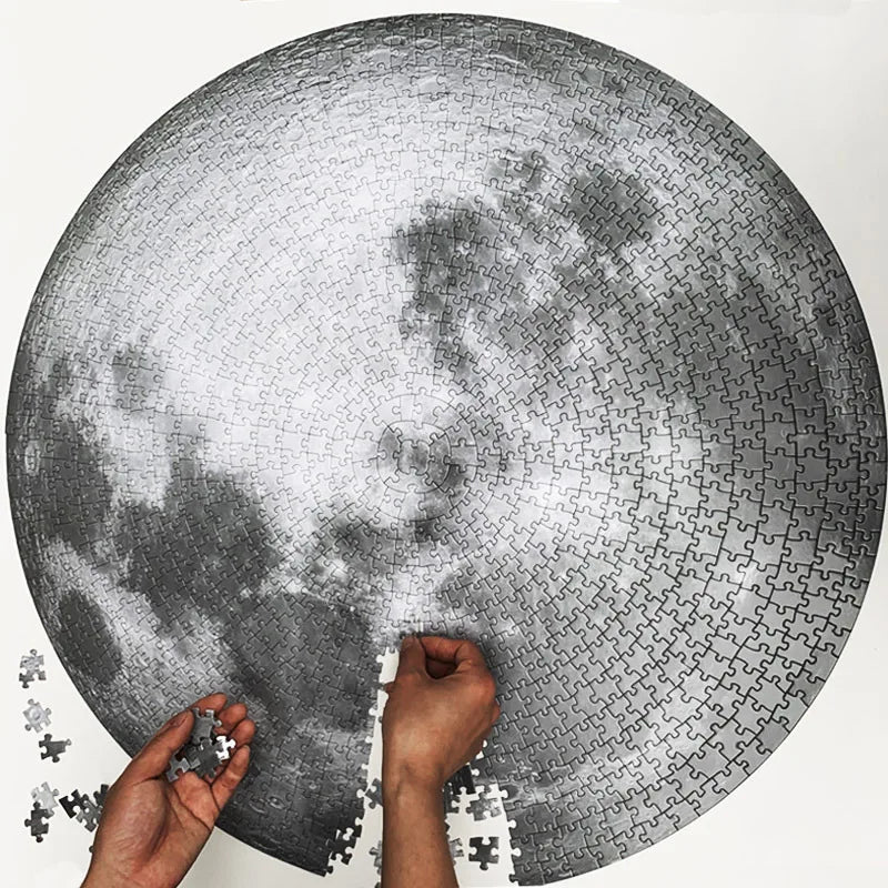 1000 Pcs Earth Puzzle Moon Puzzle And Twelve Constellations Puzzle Creative Stress Relieving Adult And Child Toy Birthday Gift