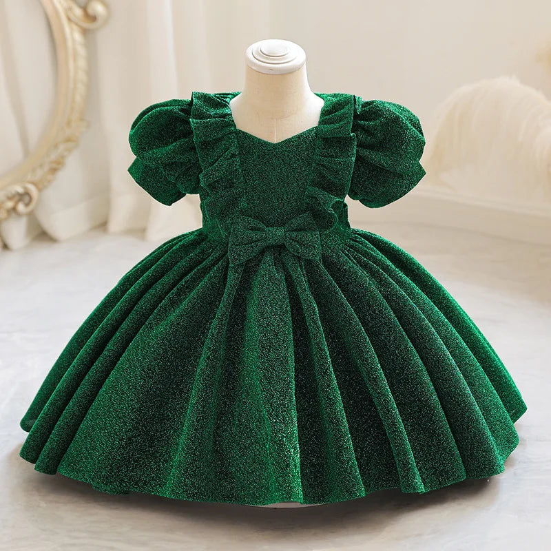 2024 opular baby girl birthday party dress 9 months to 5 year old Princess Christmas party Christmas Party Party Cake eveni