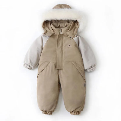 Winter Baby Boys Girls Thick Warm Rompers Toddler Kids Ski Clothes Children SnowSuit Clothing for Outdoor Sports