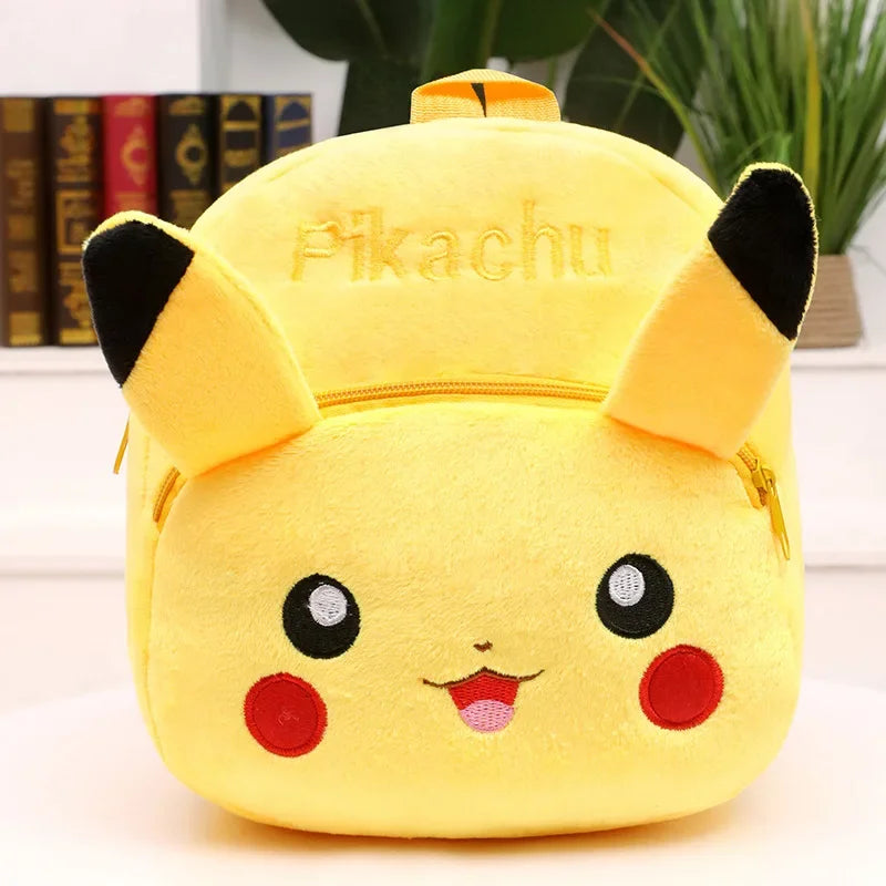 Pokemon Anime Plush Backpack Pikachu Spiderman hello kitty Cartoon Figure Pattern Children Baby  Kids School Bag Christmas Gift