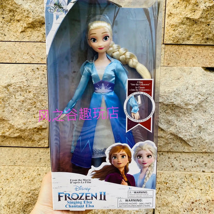 Original Disney Frozen 2 Elsa Anna Figure Princess Doll Toys Snow Queen Children Girls Clothes For Dolls Children Christmas Gift