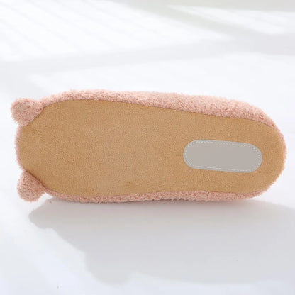 Cute Bear Women Furry Slippers Winter Autumn Spring Indoor Casual Snow Slippers Leisure Women House Comfortable Slippers