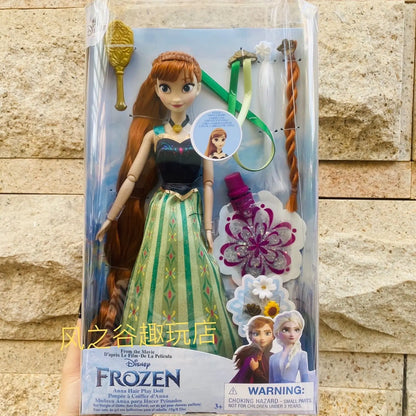 Original Disney Frozen 2 Elsa Anna Figure Princess Doll Toys Snow Queen Children Girls Clothes For Dolls Children Christmas Gift