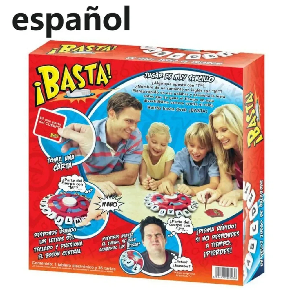 Children's Educational Table Toys English Spanish TAPPLE Crazy Alphabet Game Parent-child Interactive Turntable Toy Family Game