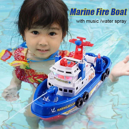 Baby Bath Toys Spray Water Swim Pool Bathing Toys for Kids Electric Boat Bath Toys with Light Music LED Light Toys For Baby