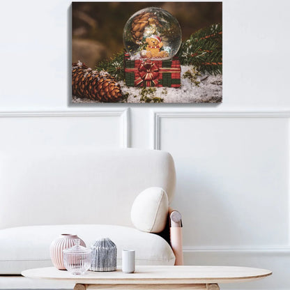 Christmas Winter Wall Art Festival Paintings Decorations Party Picutres Gift Poster for Home Wall Decor Framed-2418in