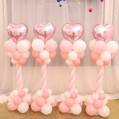 1/2set Adjustable Balloon Column Stand Kit Metal Ballon Holder Base Wedding Decoration Birthday Party Baby Shower Christmas