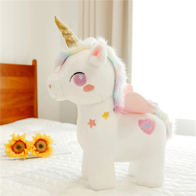 25CM Fantasy Doll Cute Plush Toy Random Color Pillow  Angel Unicorn Pegasus stuffed toy doll children Christmas gift