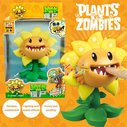 Plants vs Zombies 2 Tricky Toys Primal Sunflower Genuine Licensed Model Parent-child Interactive Toy Friends Party Game Kid Gift