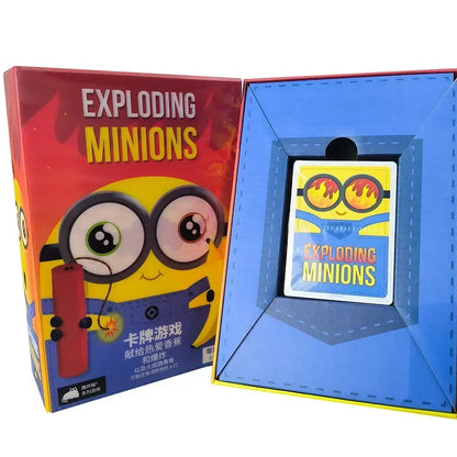 Exploding Minions Exploding Cat Series English Version Board Game Friends Casual Gathering Card Multiplayer Game Collection Gift