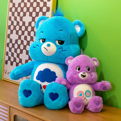 27cm Rainbow Care Bear Soft Plush Doll Pillow Cute Care Bear Cartoon Animal Stuffed Toys Ornaments Kids Christmas Gifts