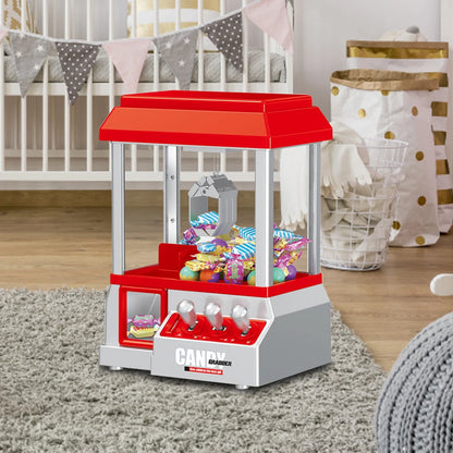 Plastic Electronic Claw Machine Coin Operated Candy Grabber Machine Party Supplies Battery Powered Entertainment for Kids Adults