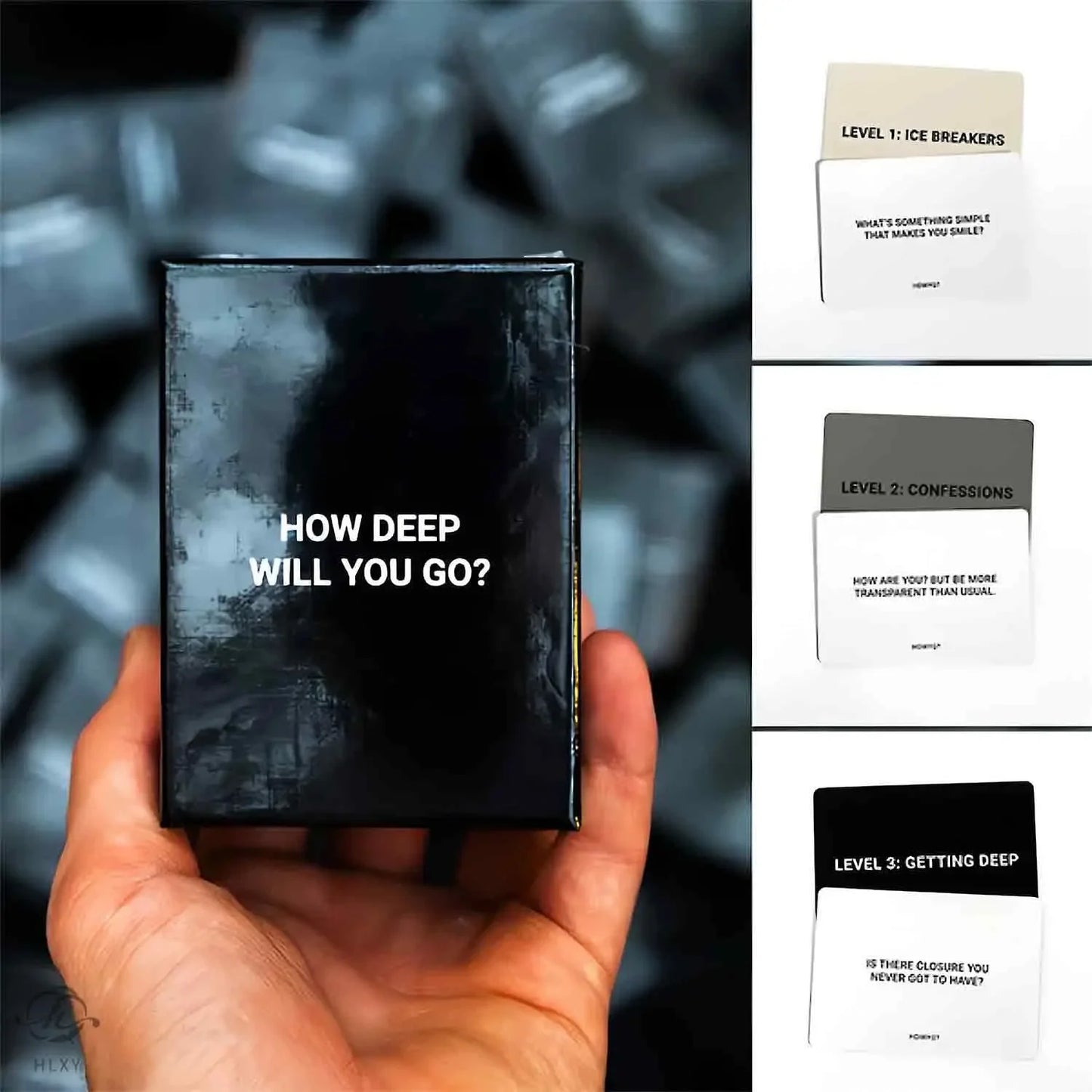 How Deep Will You Go? Board Games for Adults 99 Question and Challenge Cards for Deepen Connection Fun for Parties