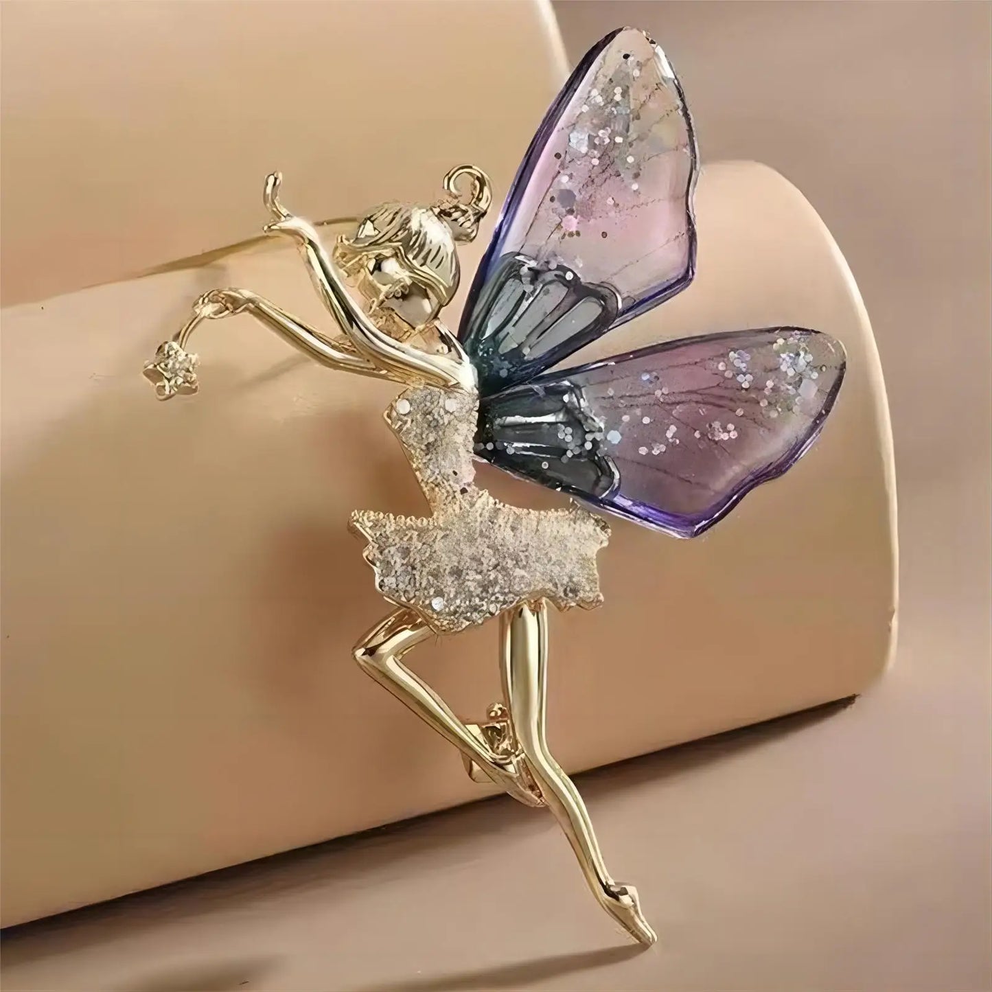 Trendy Faery Elf Butterfly Dragonfly Acrylic Brooches For Women Girls Multicolour Plastic Insect Birthday Party Daily Jewelry