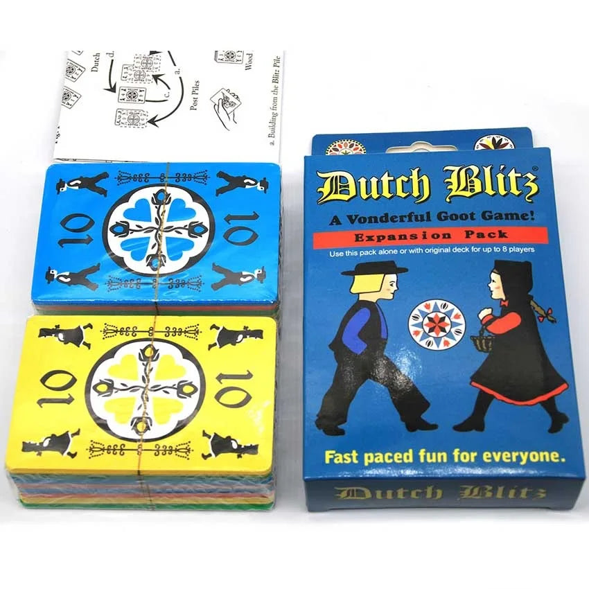 Dutch Blitz The Original Fast Paced Card Game Contains 160 Card Quick And Easy To Learn Great Family Game Fun For Everyone For 2