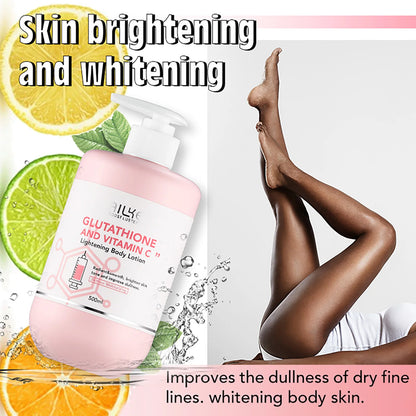 AILKE Brightening Skin Care Set, With Vitamin C, Glutathione, Deep Moisturizing, Smooth Soft Skin, Improve Skin Radiance