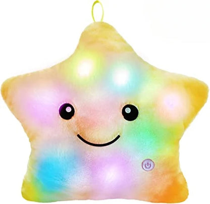 Cute Led Light Star Pillow Stuffed Soft Star Luminous Throw Pillow Cute Cushion With Colorful Light Child Girls Christmas Gift