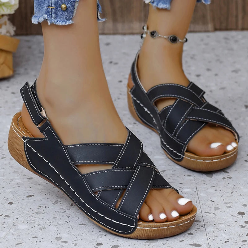 Sandals Women Shoes Summer Open Toe Women's Sandals Beach Women's Shoes Wedge Shoes Woman Non-Slip Sandal Women Female Footwear