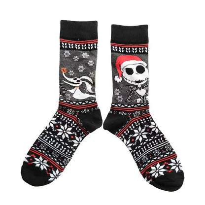 Disney Anime The Nightmare Before Christmas Jack Skellington Sally Cosplay Props Kids Adult Unisex Costume Sock Halloween Gift