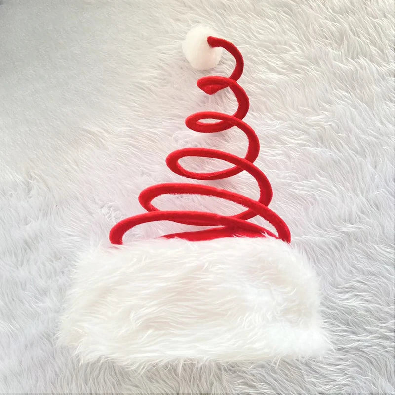 Funny Santa Claus Hat with Spring Perfect Christmas Headwear for Adults and Children Christmas Hat  Santa Hat