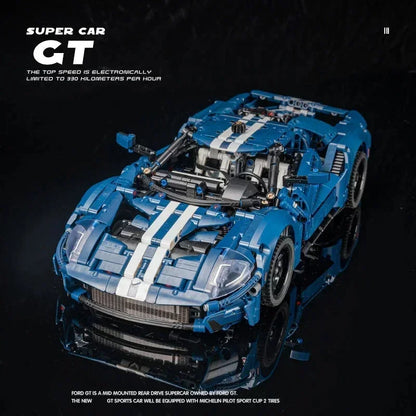 1486PCS GT 42154 City Racing Car Model Building Blocks 1:12 DIY Scale Classic Speed Champion Vehicle Model Bricks Childrens Toys