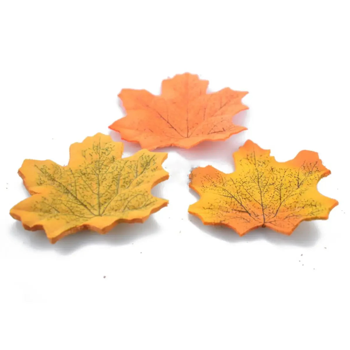 100/200Pcs Artificial Maple Leaf Autumn Fake Leaves Crafts Wedding XMAS Party Decor Halloween Christma Thanksgiving Decor