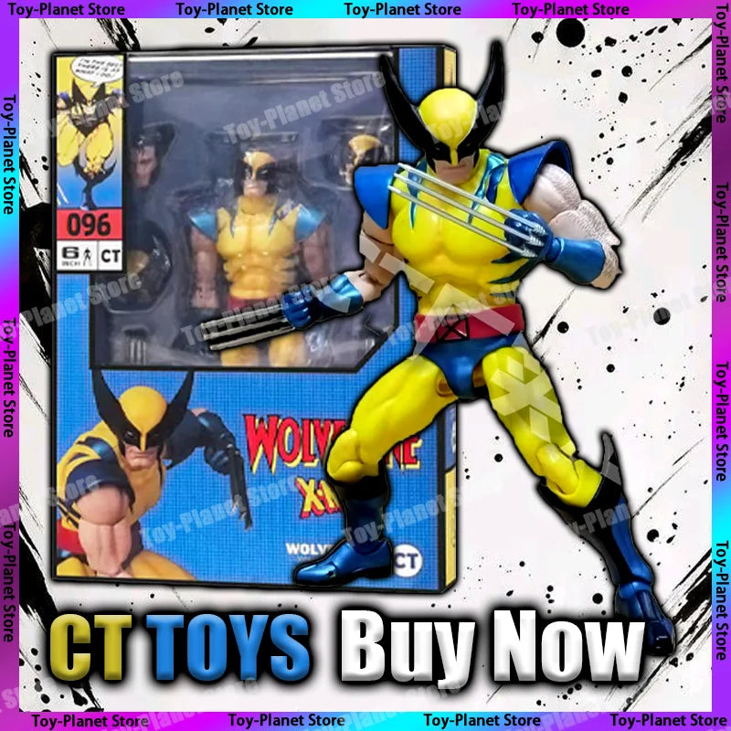 In Stock Ct Toys Wolverine Mafex 096 Figure 138 Brown Comic Ver X-Men Anime Action Figure Figurine Model Customized Gifts Toys