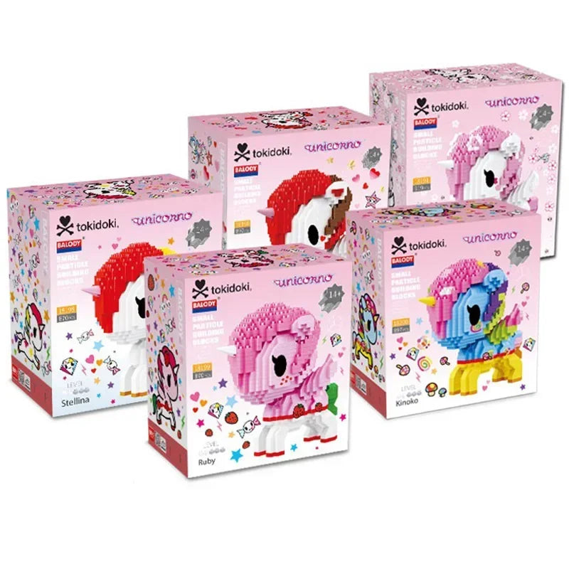 TOKIDOKI Unicorn High Difficulty Decompression Building Blocks Toys Particle Assembling Toys Puzzle Creative Ornaments