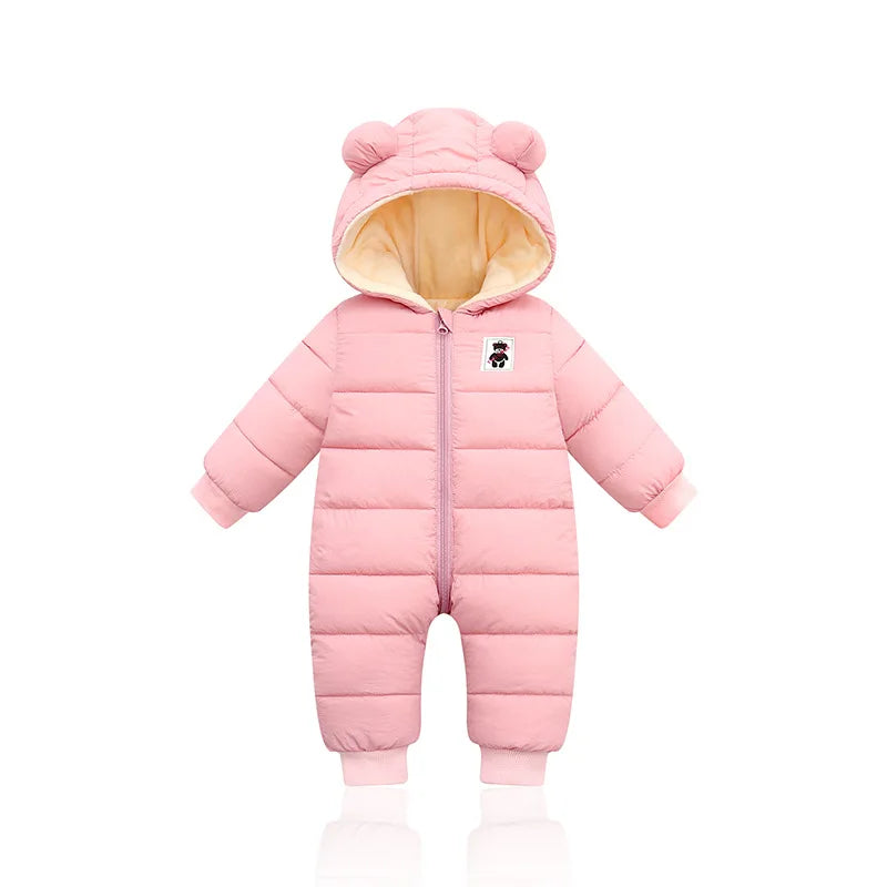 LZH Baby Snowsuit Infant Newborn Clothes Kids Winter Jumpsuit For Boys Girls Romper For Baby Overalls Children Christmas Costume