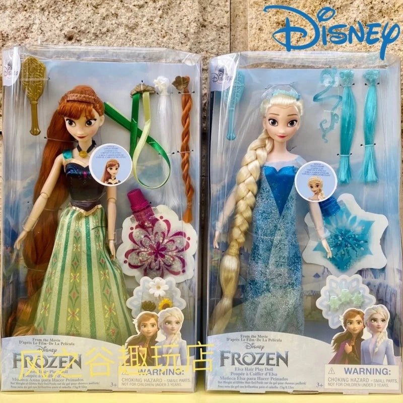 Original Disney Frozen 2 Elsa Anna Figure Princess Doll Toys Snow Queen Children Girls Clothes For Dolls Children Christmas Gift