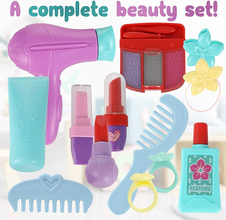 Birthday Girls Gifts Backpack Makeup Toy Children's Pretend Makeup Toys Set