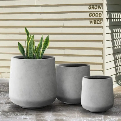 Vase Large Outdoor Indoor Planter Pots Containers With Drainage Holes and Rubber Plug for Home Garden Patio Flowerpot Plants